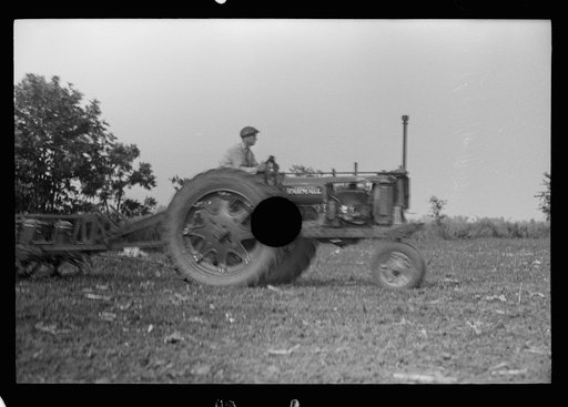 Untitled photo, possibly related to: Tractors used in cultivation, Wabash Farms, Indiana