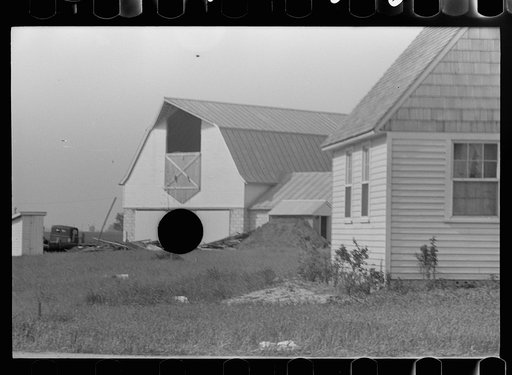 Untitled photo, possibly related to: Part-time farmer who works in Loogootee with his family, Wabash Farms, Indiana