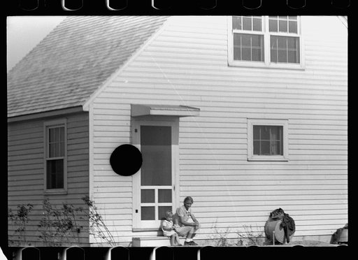 Untitled photo, possibly related to: Part-time farmer who works in Loogootee with his family, Wabash Farms, Indiana