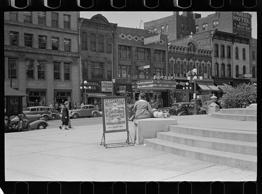 Untitled photo, possibly related to: Courthouse steps. Peoria, Illinois