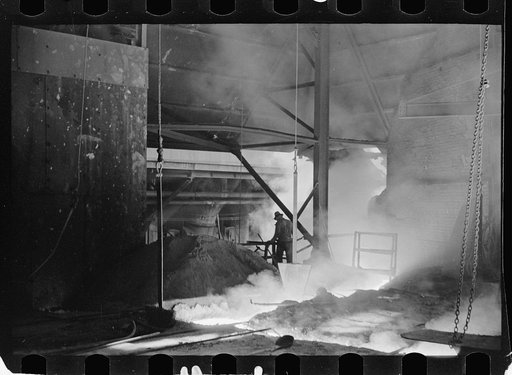 Tapping a blast furnace, Pittsburgh, Pennsylvania