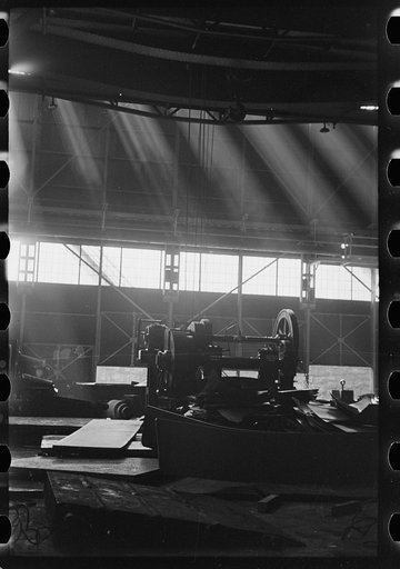 Machinery not in use at steel mill, Pittsburgh, Pennsylvania