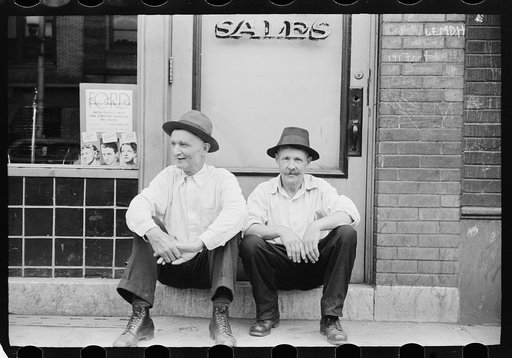 Two veteran steelworkers, Aliquippa, Pennsylvania