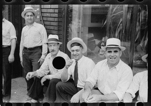 Untitled photo, possibly related to: A group of steelworkers discussing politics, Aliquippa, Pennsylvania
