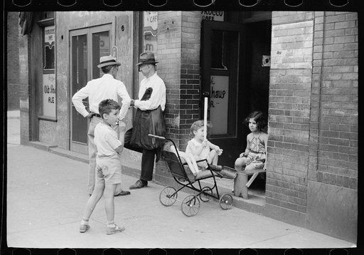 Children playing on the street, Aliquippa, Pennsylvania