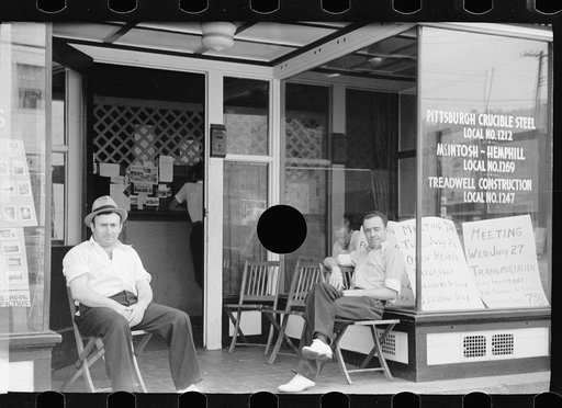 Untitled photo, possibly related to: Children playing on the street, Aliquippa, Pennsylvania