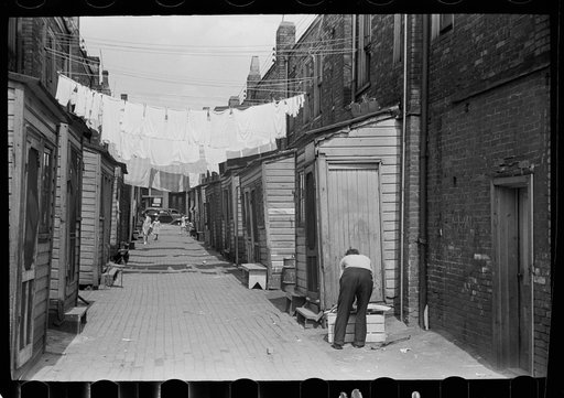Housing conditions in Ambridge, Pennsylvania, home of the American Bridge Company