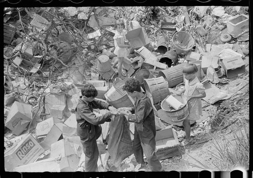 Untitled photo, possibly related to: Children at city dump, Ambridge, Pennsylvania
