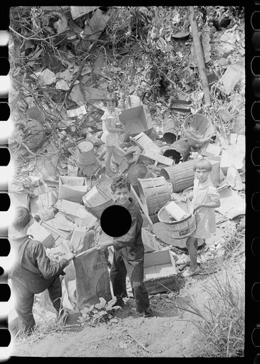 Untitled photo, possibly related to: Children at city dump, Ambridge, Pennsylvania