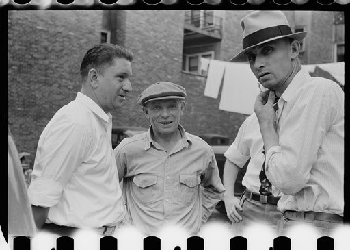 A group of steelworkers in Aliquippa, Pennsylvania