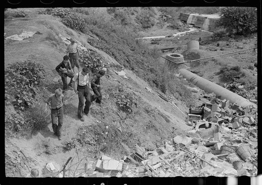 Untitled photo, possibly related to: Children at city dump, Ambridge, Pennsylvania