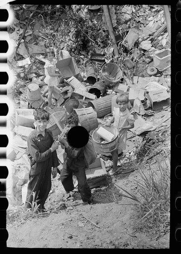 Untitled photo, possibly related to: Children at city dump, Ambridge, Pennsylvania