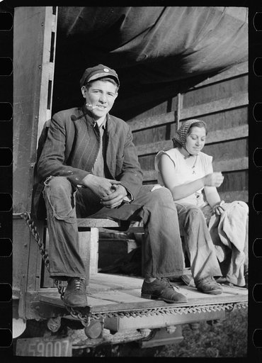 Untitled photo, possibly related to: Cranberry picker, Burlington County, New Jersey