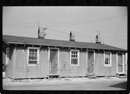 Untitled photo, possibly related to: Community toilets used by people living in company houses near oyster packing plant, Shellpile, New Jersey
