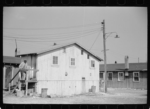 Community toilets used by people living in company houses near oyster packing plant, Shellpile, New Jersey