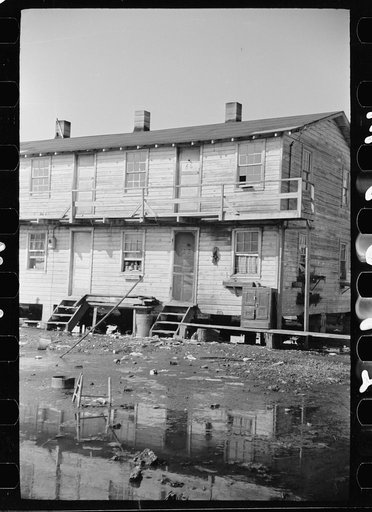 Houses inhabited by oyster workers, Shellpile, New Jersey