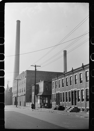 Untitled photo, possibly related to: Factory workers' homes, Camden, New Jersey