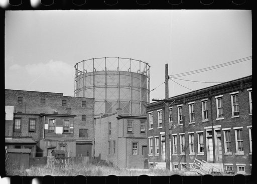 Homes near the gas works, Camden, New Jersey