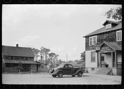 Untitled photo, possibly related to: Company store for cranberry pickers at White's Bog, Burlington County, New Jersey