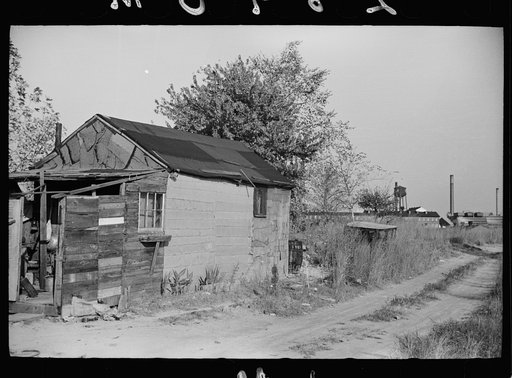 Shacks housing mill workers, Millville, New Jersey