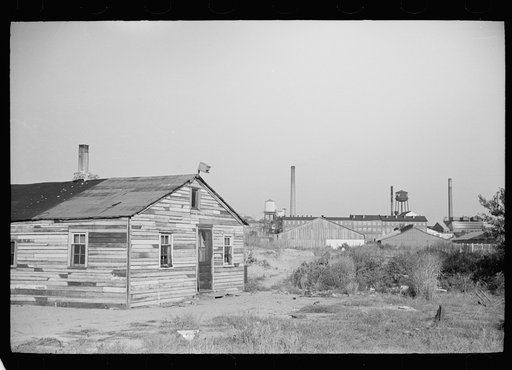 Untitled photo, possibly related to: Shacks housing mill workers, Millville, New Jersey