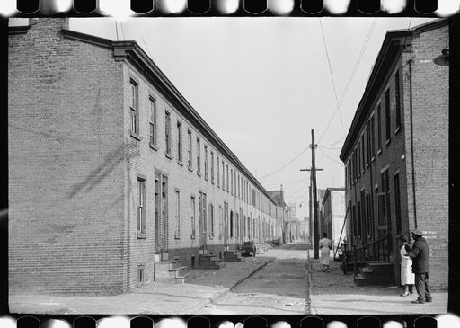 Slum alley, Camden, New Jersey