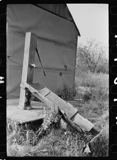 Water supply at cranberry picker's shack, Burlington County, New Jersey