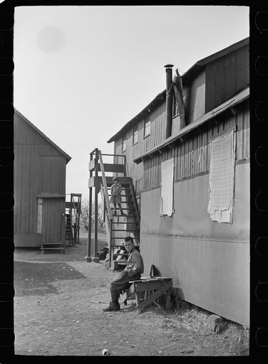Barracks housing cranberry pickers, Burlington County, New Jersey