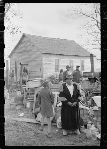 Untitled photo, possibly related to: Evicted sharecroppers along Highway 60, New Madrid County, Missouri