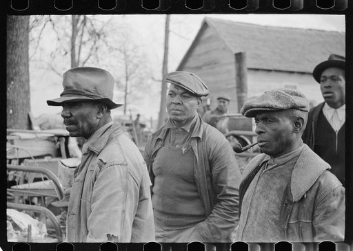 Untitled photo, possibly related to: Evicted sharecroppers along Highway 60, New Madrid County, Missouri