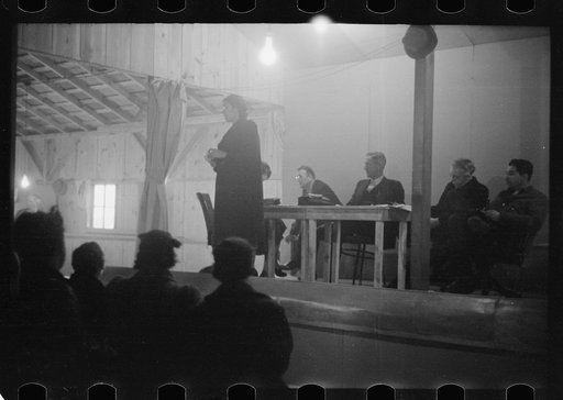 Untitled photo, possibly related to: Family at annual meeting of cooperative, Southeast Missouri Farms