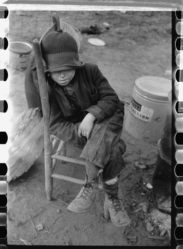 Evicted sharecropper boy, New Madrid County, Missouri