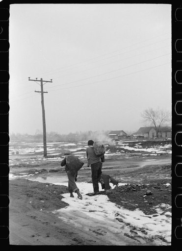 Untitled photo, possibly related to: Ruins of Franco Coal Company No. 1 mine, Steritz, Illinois. The mine was flooded in 1938 and abandoned (see 26984-D)