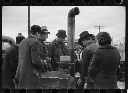Untitled photo, possibly related to: Evicted sharecroppers on Highway 60, New Madrid County, Missouri
