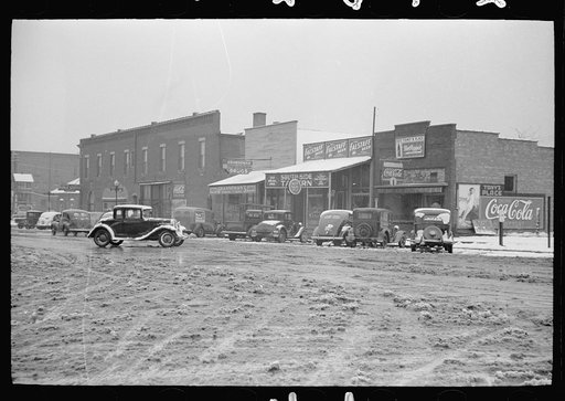 Untitled photo, possibly related to: Main street, Herrin, Illinois