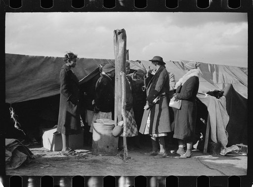 Untitled photo, possibly related to: Evicted sharecroppers along Highway 60, New Madrid County, Missouri