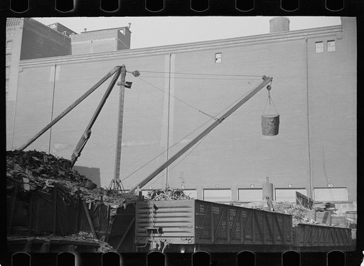 Loading scrap iron, St. Louis, Missouri