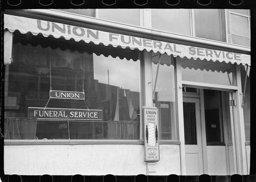 Funeral service, West Frankfort, Illinois