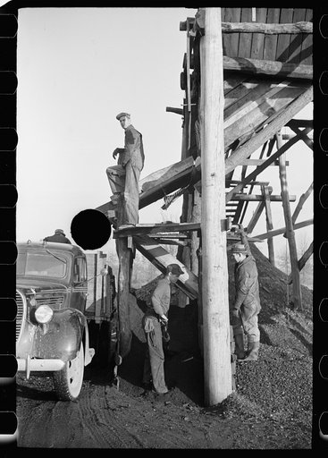 Untitled photo, possibly related to: One of the more elaborate gopher holes, equipped with a screen shaker, Williamson County, Illinois