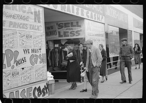 Untitled photo, possibly related to: Shoppers, West Frankfort, Illinois