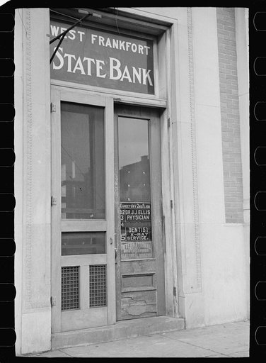 Bank that failed, West Frankfort, Illinois