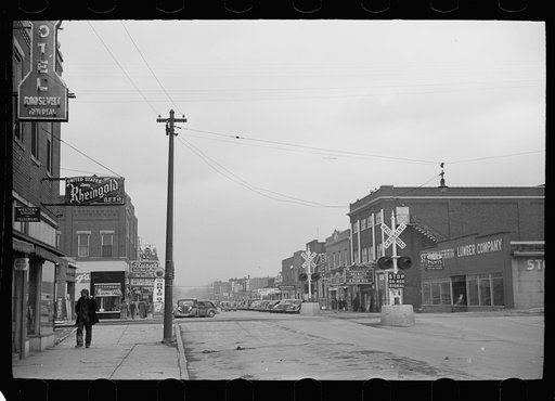 Main street, West Frankfort, Illinois