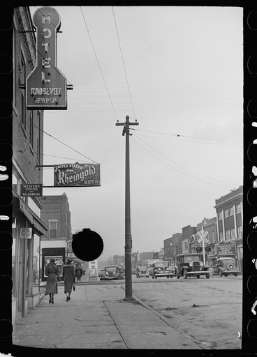 Untitled photo, possibly related to: Main street, West Frankfort, Illinois