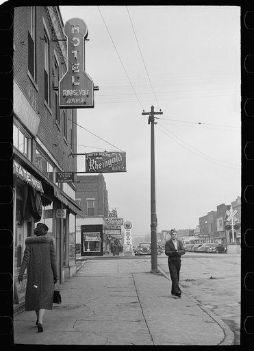 Main street, West Frankfort, Illinois