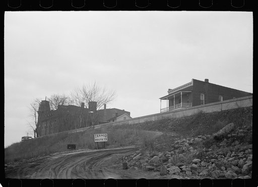 Untitled photo, possibly related to: Levee at Shawneetown, Illinois