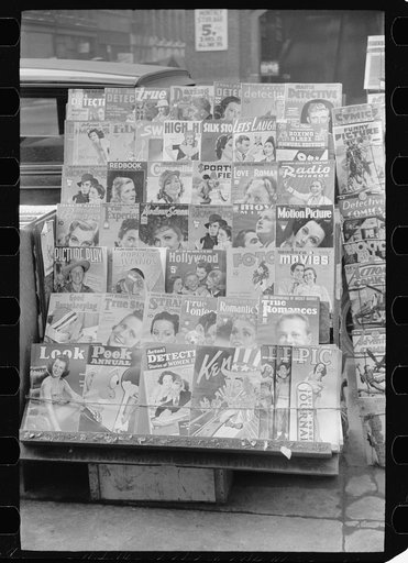 Magazines at newsstand, Saint Louis, Missouri