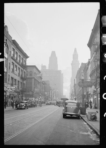 Untitled photo, possibly related to: Baltimore, Maryland. Restaurant sign on Baltimore street