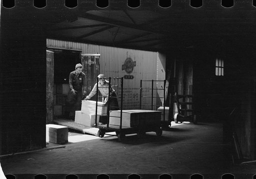 Untitled photo, possibly related to: Packing eggs in cold storage warehouse, Jersey City, New Jersey