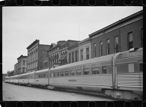 Untitled photo, possibly related to: Streamlined train, La Crosse, Wisconsin
