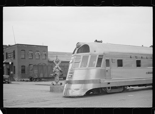 Untitled photo, possibly related to: Streamlined train, La Crosse, Wisconsin